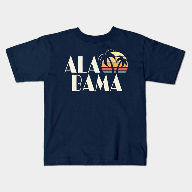 Alabama Sunset Kids T-Shirt by Etopix